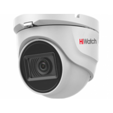 Hiwatch DS-T203A 2 Мп купольная HD-TVI видеокамера с EXIR-подсветкой до 30 м и микрофоном